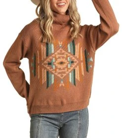 Aztec Geo Knit Sweater