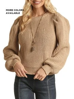 Solid Cable Knit Sweater