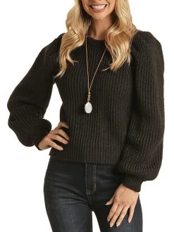 Solid Cable Knit Sweater -RodeoRave RRWT32R0BUZ 45394.1673547828