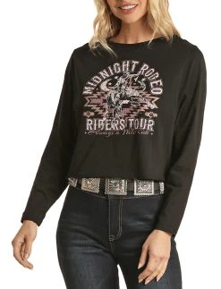 Midnight Rodeo Bronc Graphic Pullover