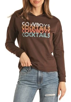 Cowboys And Cocktails Graphic Hoodie