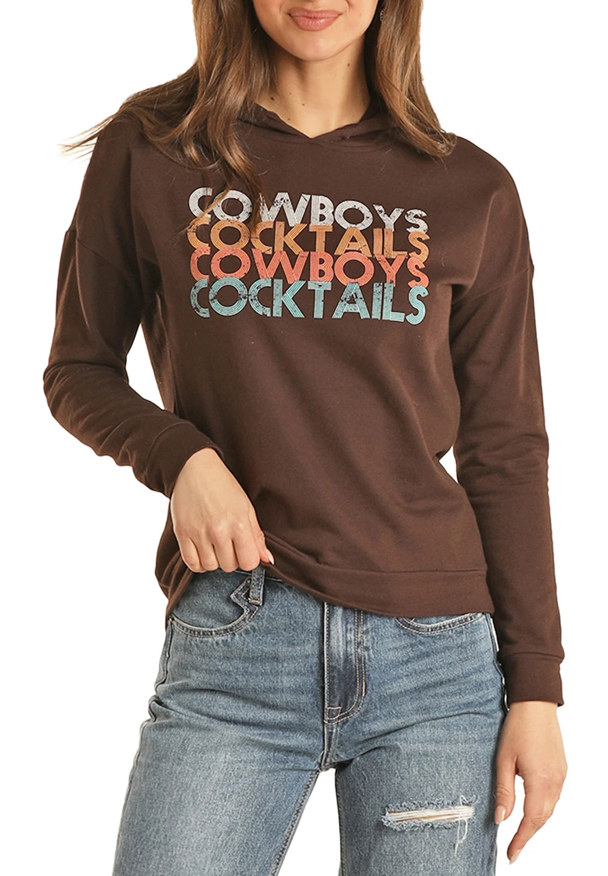 Cowboys And Cocktails Graphic Hoodie 1 Cowboys And Cocktails Graphic Hoodie