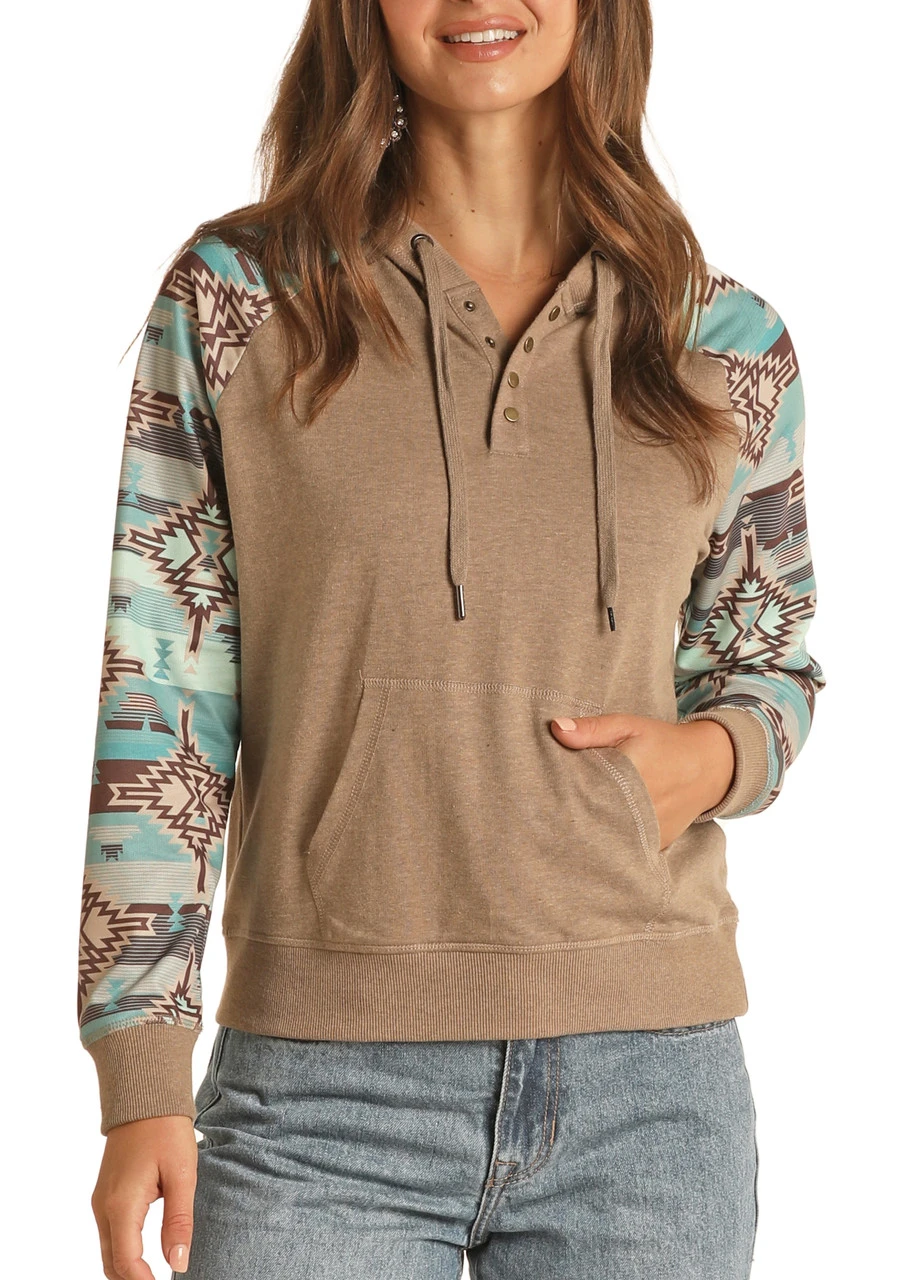 Aztec Sleeve Hoodie 1 Aztec Sleeve Hoodie
