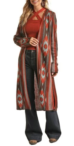 Aztec Sweater Duster 5 Aztec Sweater Duster -RodeoRave RRWT95R04N AZ 87120.1664809788
