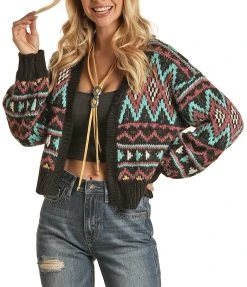 Knit Aztec Cardigan