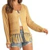 Knit Fringe Cardigan