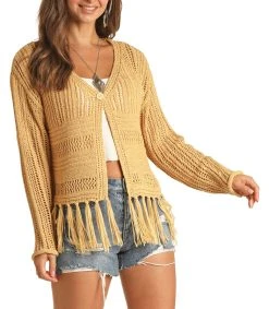 Knit Fringe Cardigan