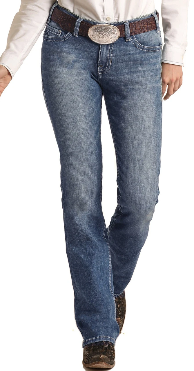 Mid Rise Stretch Boyfriend Straight Jeans #W2-3547 2 Mid Rise Stretch Boyfriend Straight Jeans #W2-3547 - Image 2