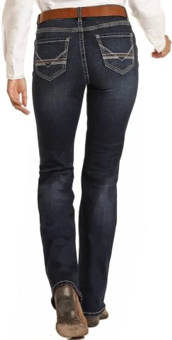 Mid Rise Extra Stretch Boyfriend Straight Jeans #W2-3548
