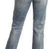 Mid Rise Stretch Boyfriend Straight Jeans #W2-3690