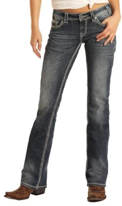 Mid Rise Stretch Bootcut Riding Jeans #W7-9516 -RodeoRave W7 9516 05986.1615835916