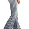 High Rise Extra Stretch Striped Trouser Jeans #W8H2533
