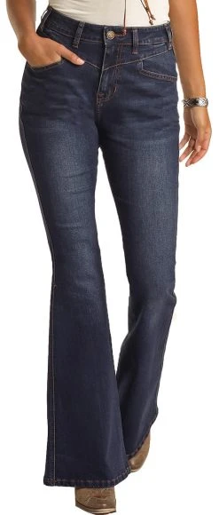 High Rise Extra Stretch Flare Jeans #WHN3532