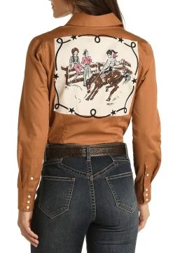 Bronc Rider Long Sleeve Snap Shirt