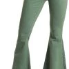 Button Bells High Rise Stretch Flare Jeans #WPB3512