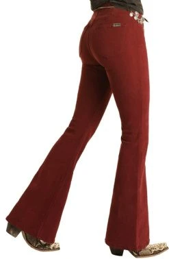 Bargain Bells High Rise Stretch Pull-On Flare Jeans #WPH1653 -RodeoRave WPH1653 A 72918.1635032070