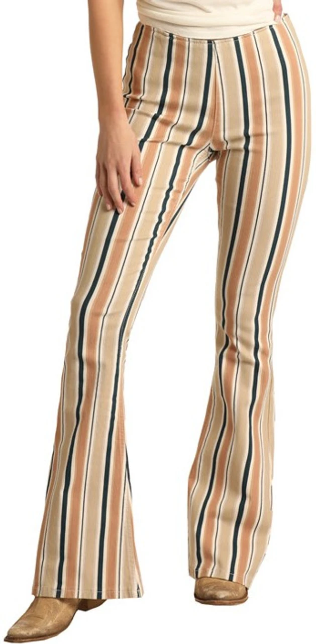 Bargain Bells High Rise Stretch Pull-On Flare Jeans #WPH3504 1 Bargain Bells High Rise Stretch Pull-On Flare Jeans #WPH3504