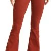 Bargain Bells High Rise Stretch Pull-On Flare Jeans #WPH8174