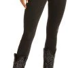 Skinny Mini High Rise Stretch Black Pull-On Jeans #WPS8179