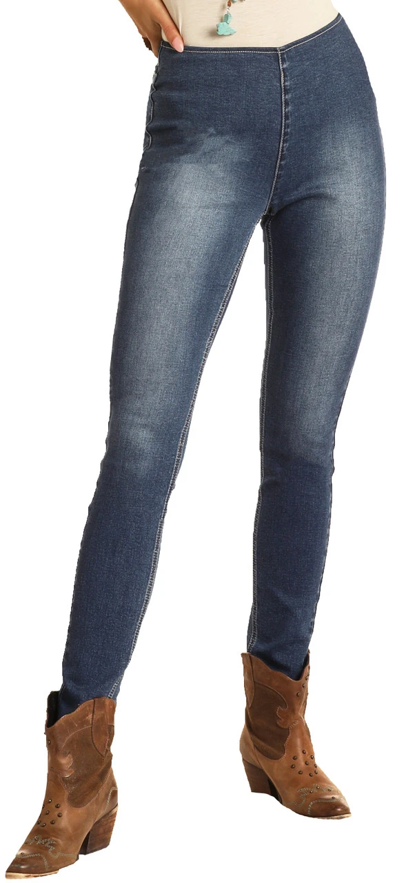 Skinny Mini High Rise Stretch Pull-On Jeans #WPS9754 1 Skinny Mini High Rise Stretch Pull-On Jeans #WPS9754