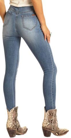 Skinny Mini High Rise Stretch Pull-On Jeans #WPS9755 -RodeoRave WPS9755 BZ 68882.1639608748