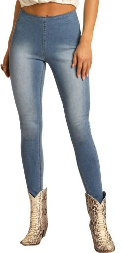 Skinny Mini High Rise Stretch Pull-On Jeans #WPS9755