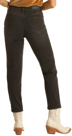High Rise Extra Stretch Straight Cropped Jeans #WSC2676 -RodeoRave WSC2676 B 01084.1639519185