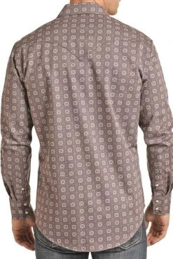 FR Floral Twill Long Sleeve Work Shirt #B2S2337 -RodeoRave b2s2337 b 1 65616.1612469451