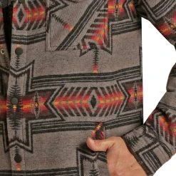 Rock & Roll Cowboy Men's Aztec Shirt Jacket -RodeoRave img46744 rock roll cowboy men s aztec shirt jacket