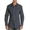 Rock & Roll Cowboy Men's Medallion Print Snap Shirt