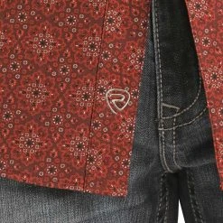 Rough Stock Men's Medallion Print Snap Shirt -RodeoRave img64514 rough stock men s medallion print snap shirt