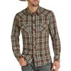 Rock & Roll Cowboy Vintage 46 Plaid Snap Shirt