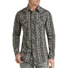 Rock & Roll Cowboy Aztec Stripe Shirt