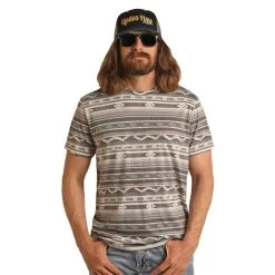 Rock & Roll Cowboy Men's Dale Brisby Aztec T-Shirt