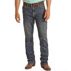 Rock & Roll Denim Men's Hooey Double Barrel Straight Leg Jeans -RodeoRave rock roll denim men s hooey double barrel straight leg jeans