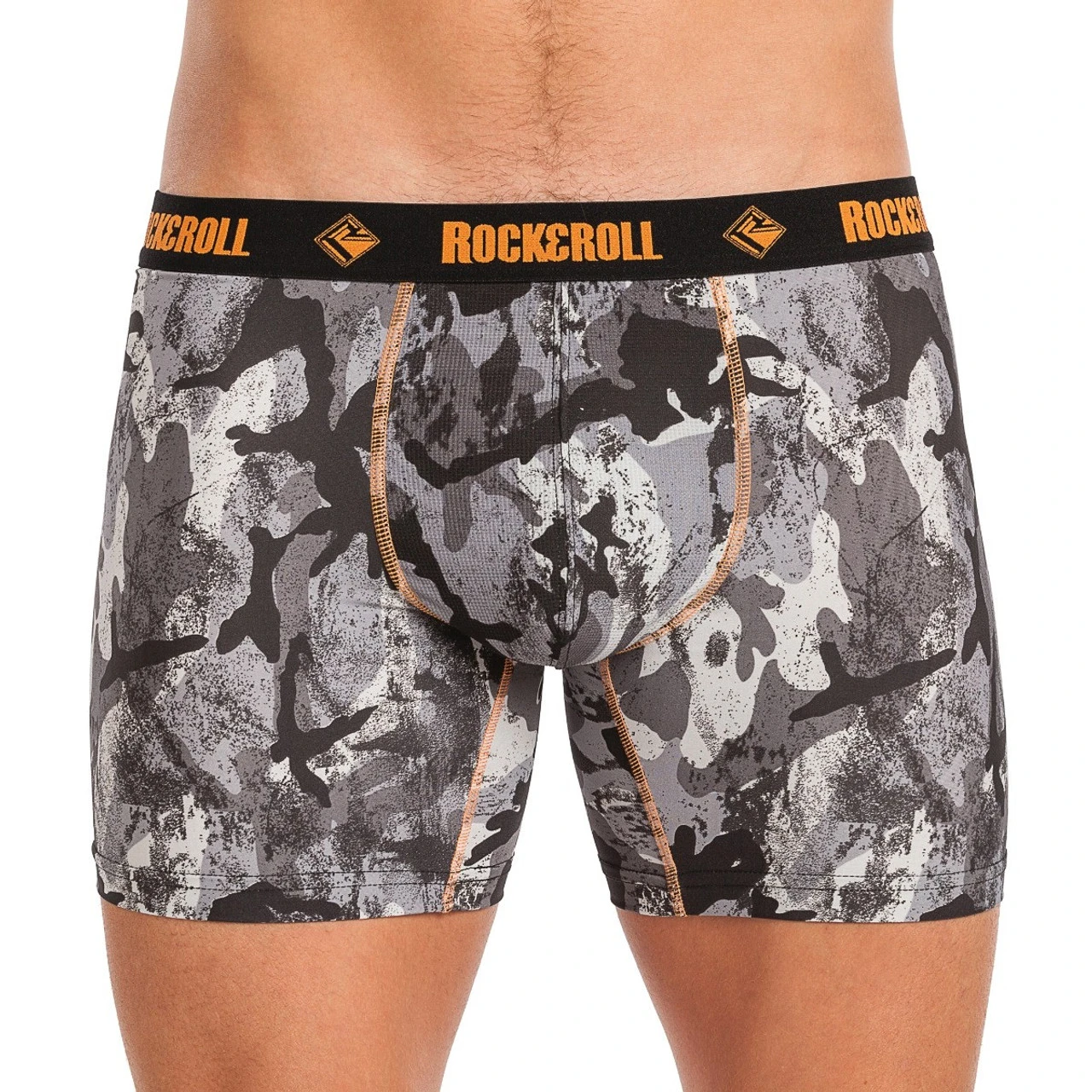 Performance Boxer Brief - Grey And Black Camo #U6-8963 1 Performance Boxer Brief - Grey And Black Camo #U6-8963