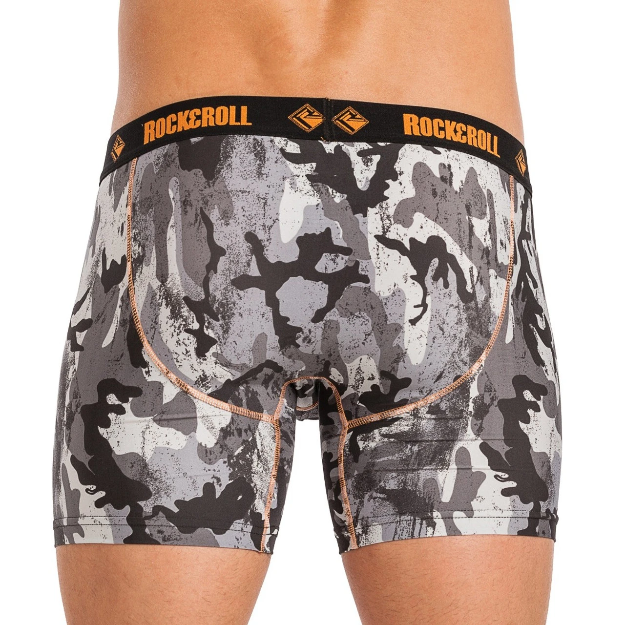 Performance Boxer Brief - Grey And Black Camo #U6-8963 2 Performance Boxer Brief - Grey And Black Camo #U6-8963 - Image 2