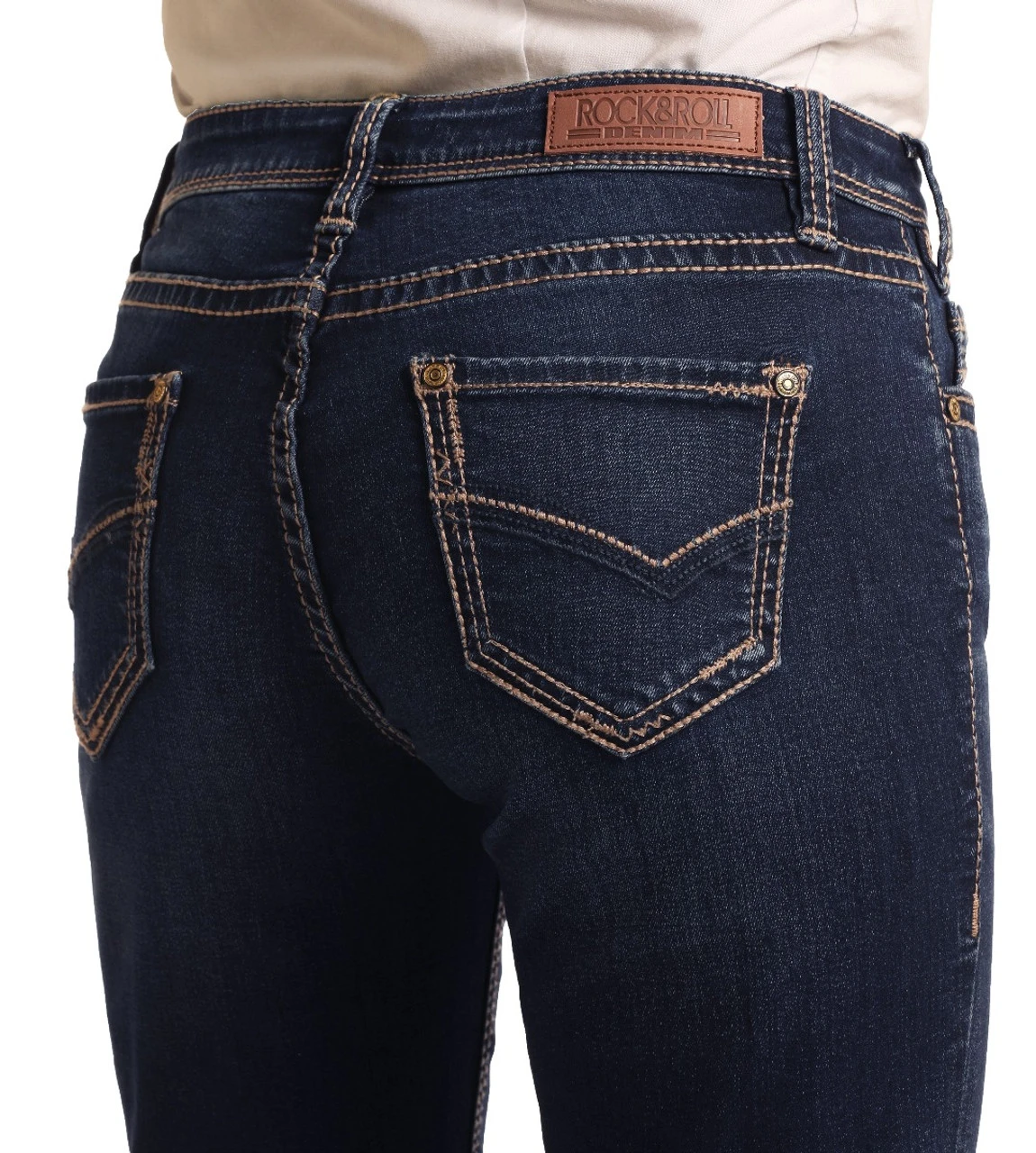 Mid Rise Extra Stretch Bootcut Riding Jeans #W7-4166 4 Mid Rise Extra Stretch Bootcut Riding Jeans #W7-4166 - Image 4